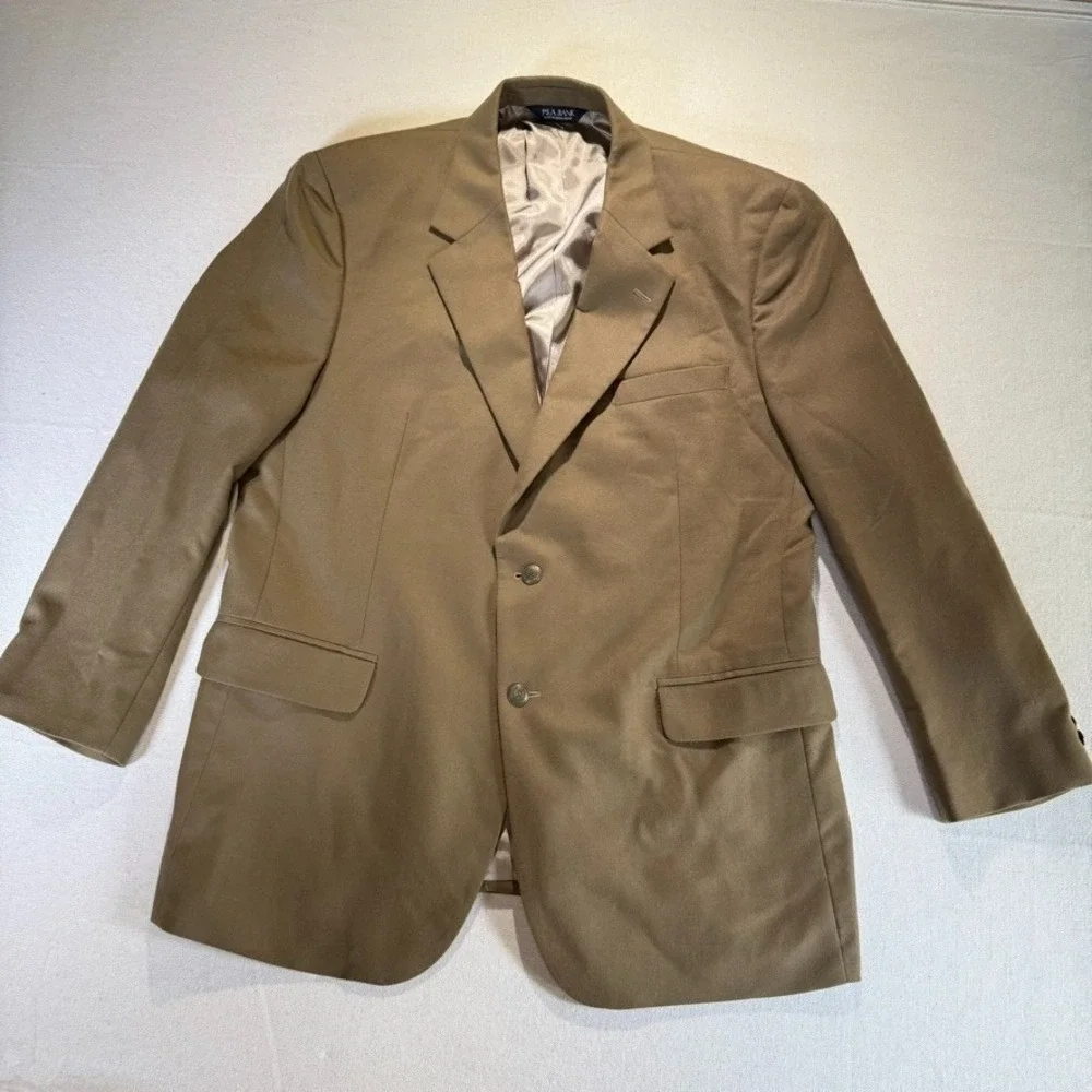 Jos A Bank Wool Cashmere Blazer Jacket Mens 46R And Jos A Bank Ledbetter Polo XL
